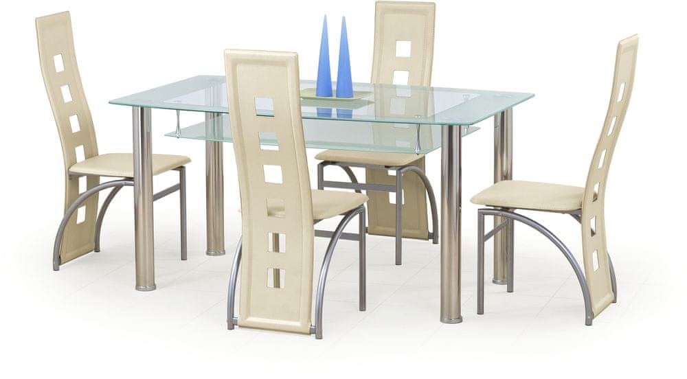 Halmar Sklenený stôl Cristal